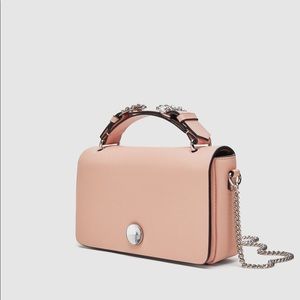 ZARA Crossbody bag with gem detail